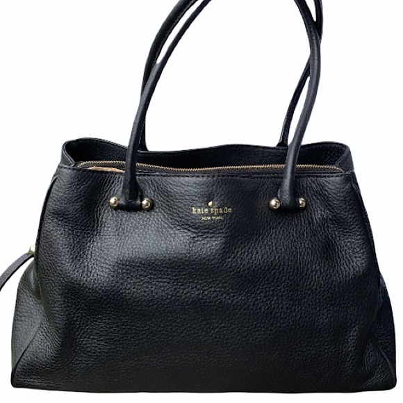 kate spade Handbags - Kate spade large black leather satchel bag